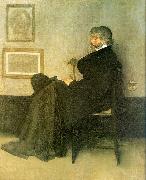 James Abbott McNeil Whistler Portrait of Thomas Carlyle oil painting artist